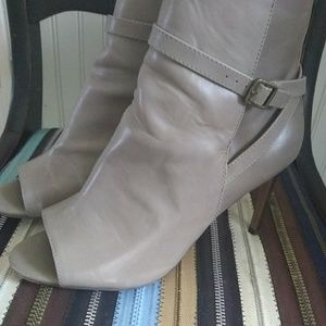 Ann Taylor peep toe booties sz. 8